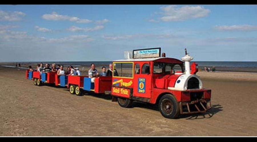 Hop on the Sand train. Choo Choo.