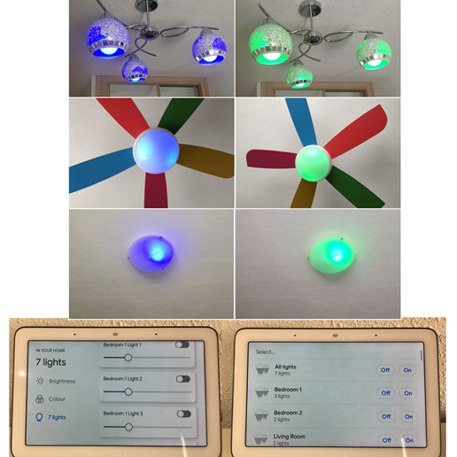 RGB Smart lights throughout-relaxing chromotherapy