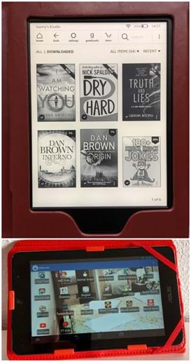 Kindle paperwhite and Android tablet - download and read any book you want, for free. It`s on us!
