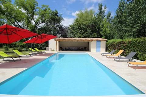 Private 11 x 5m heated pool with spacious terrace and loungers