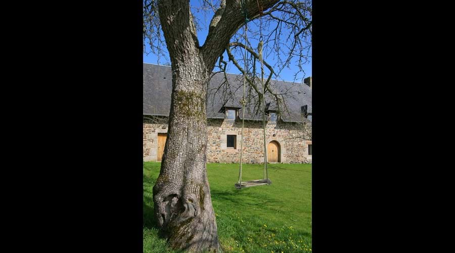 The Barn from the apple orchard at the front of Boudet