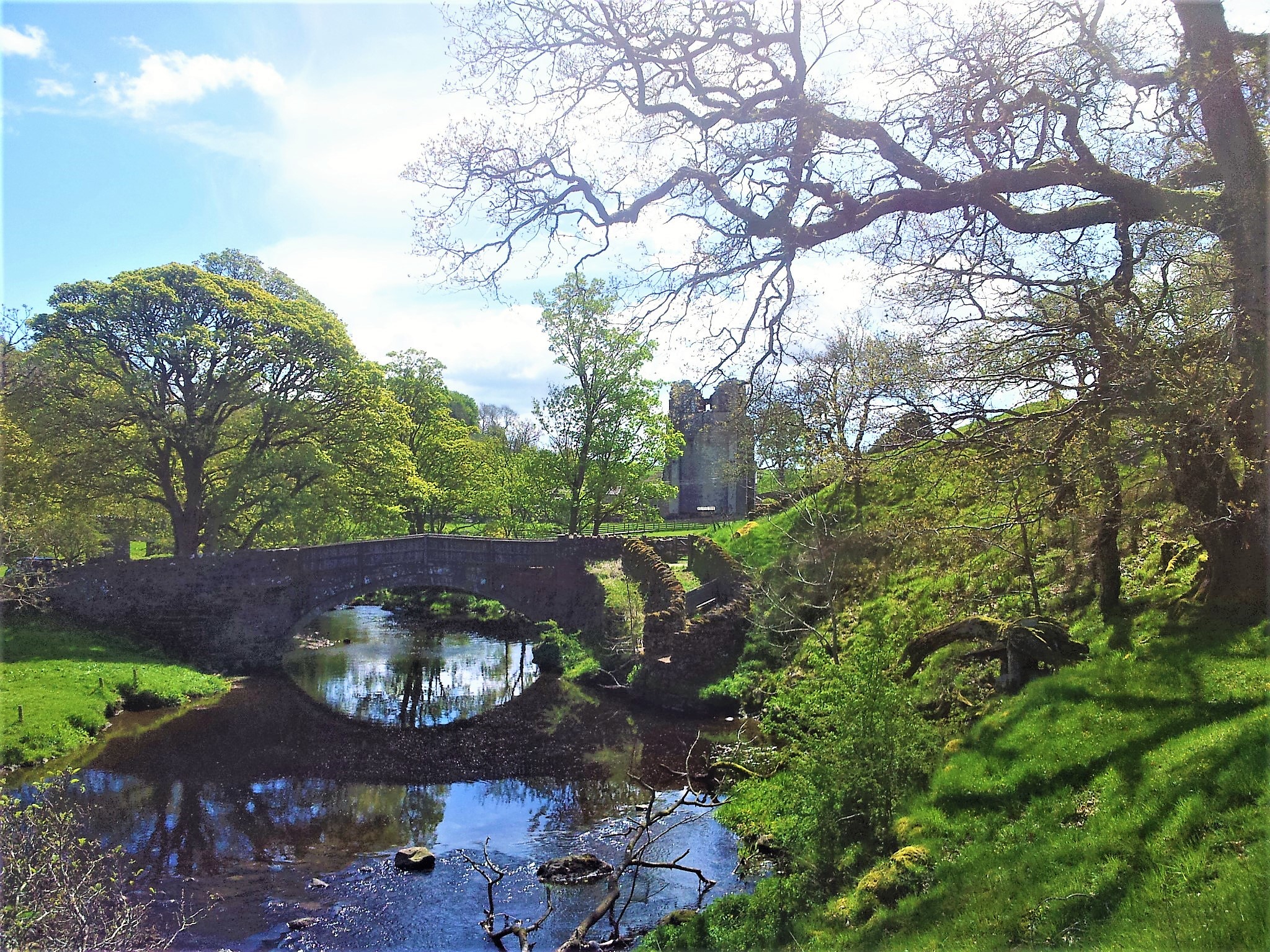 A lovely riverside spot for a picnic at Shap Abbey. 