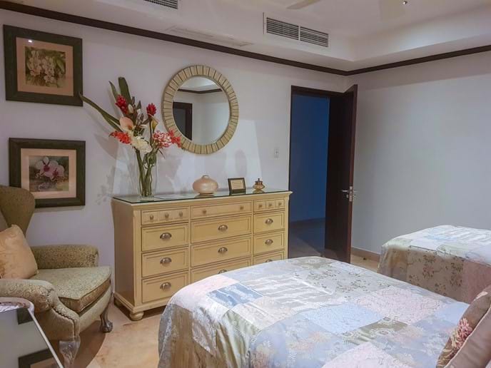 Bedroom 2 of Coral Cove 12. Seen here with full sized twin beds. Can be set up as 1 king size bed.
