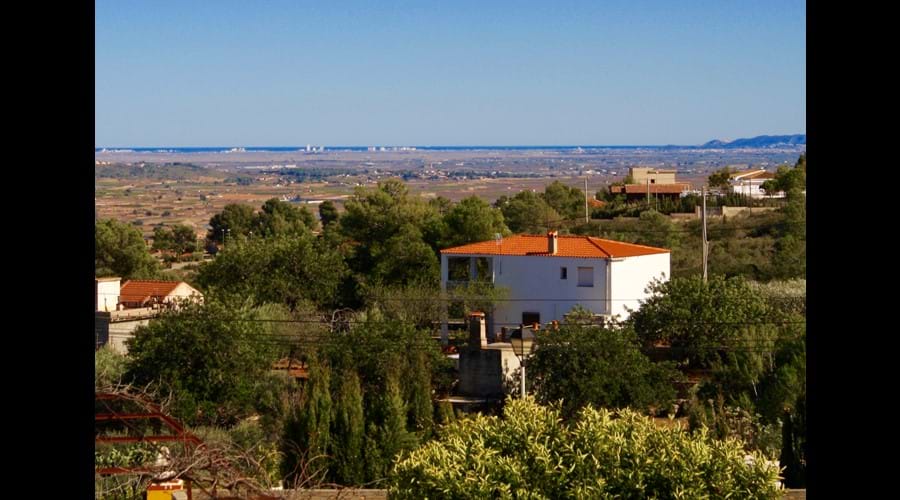 Stunning views to the sea from the Terrace