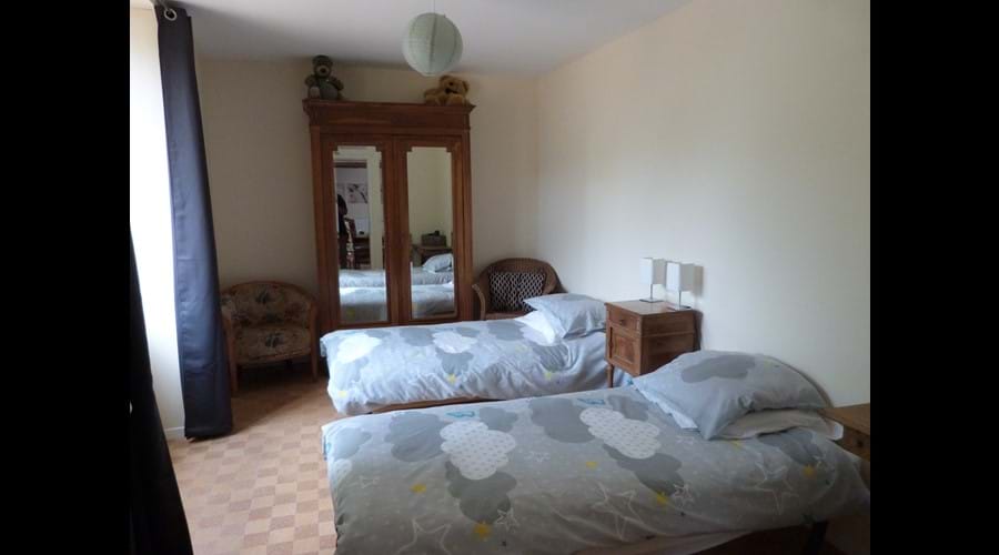 Our twin bedded room