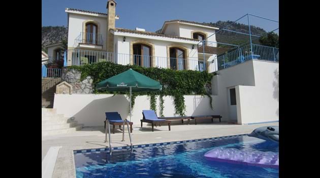 Carob Villa from the pool terrace