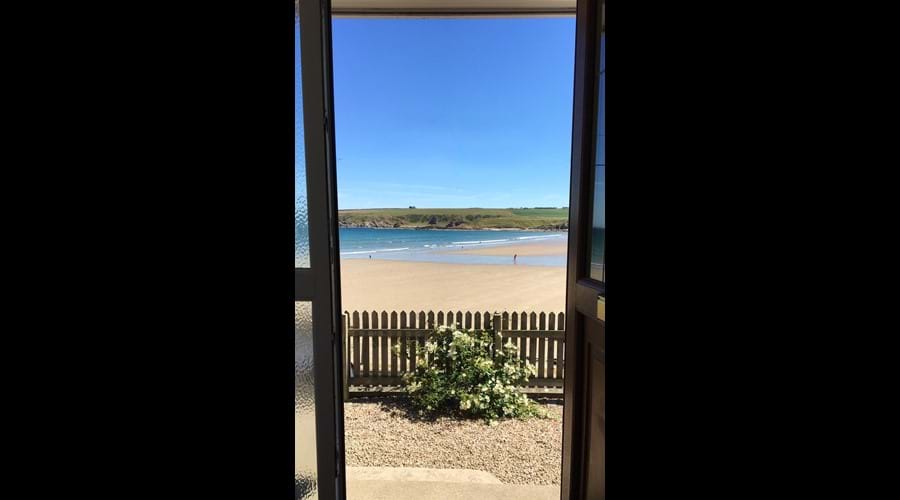The beach is right outside your front door