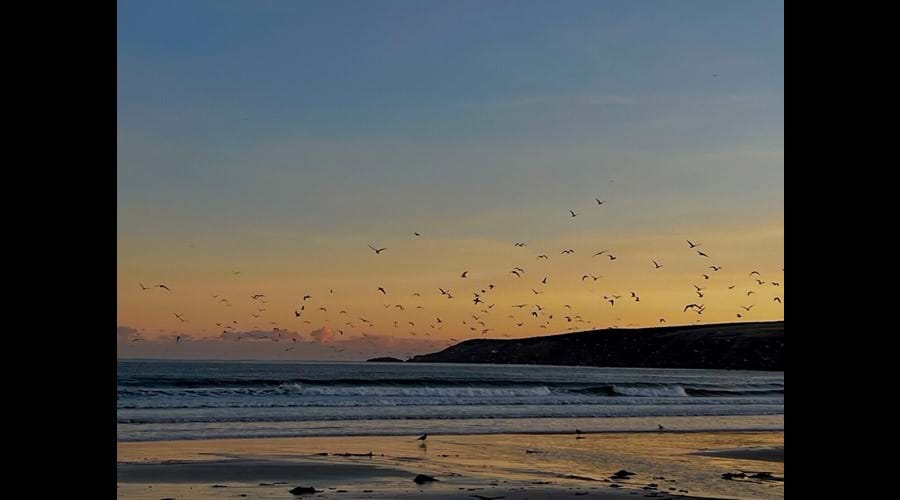 Sunrise over the beach
