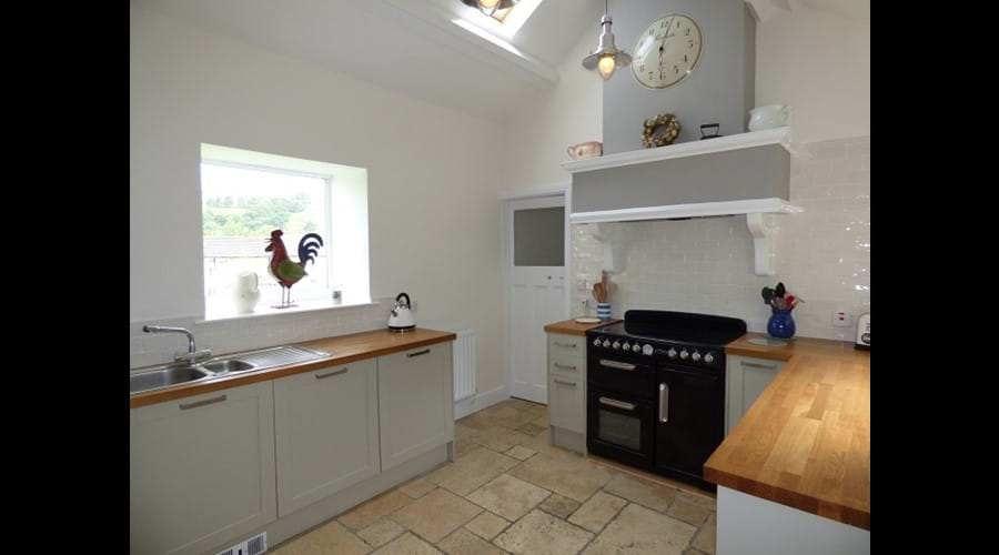 Kitchen is well furnished with lovely views of the surrounding countryside