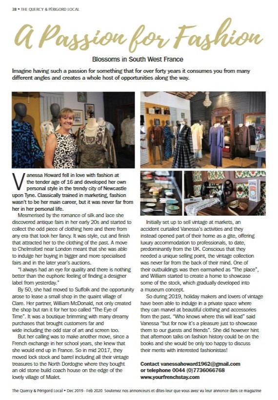 Passion for fashion article