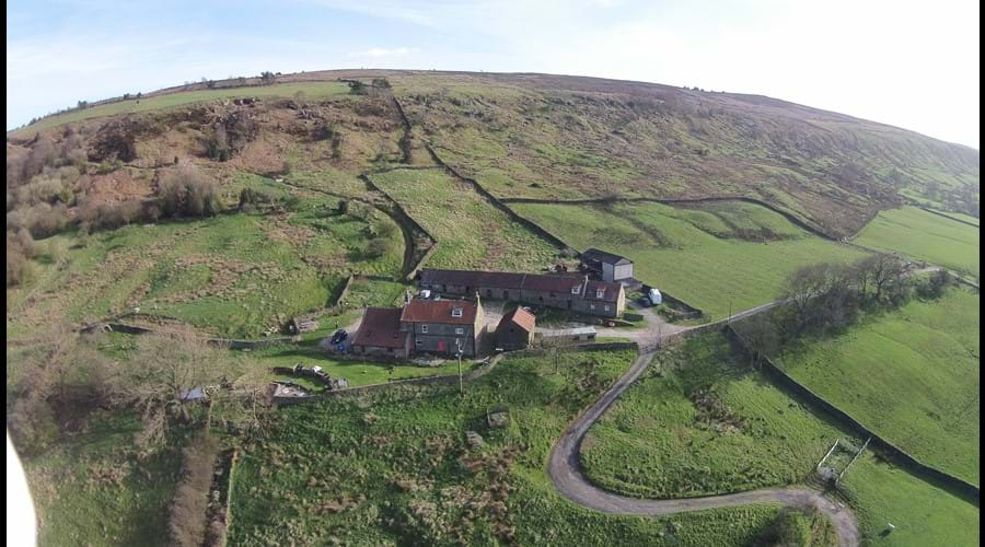 Drone photo of Bank House Farm