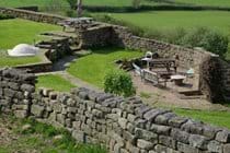 Garden for luxury bunkbarn