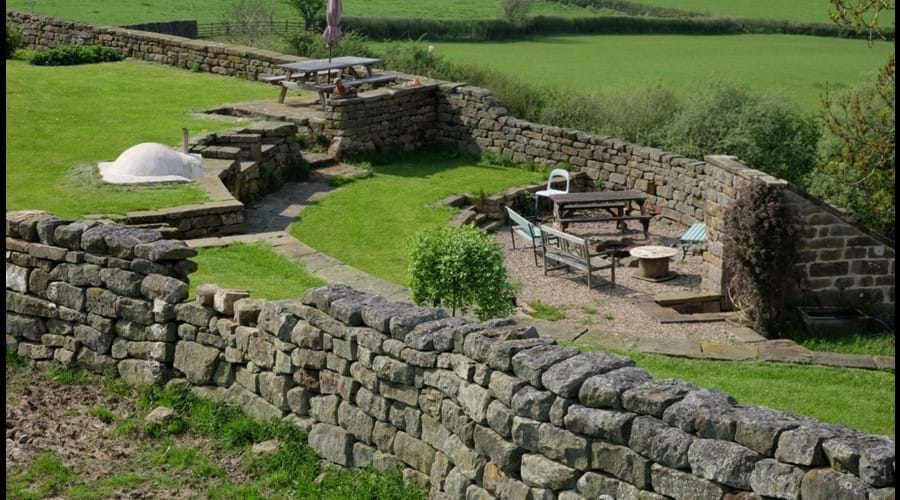 Garden for luxury bunkbarn