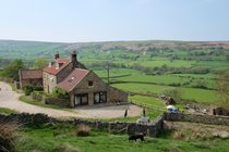 Luxury bunkbarn viewed from above