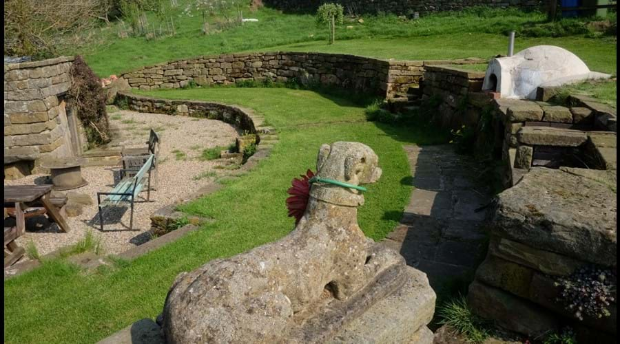 Garden for luxury bunkbarn