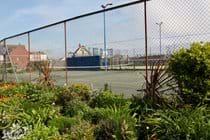 The tennis courts and football facilities in Sutton on Sea