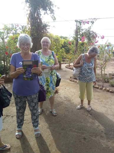 Fanny, Ann and Lyn at the butterfly farm