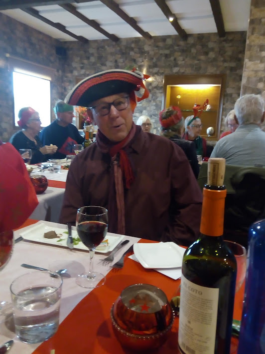 Paul at the group Christmas lunch