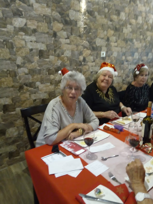 Fanny, Carole and Rona at Miraflores enjoying their Christmas lunch
