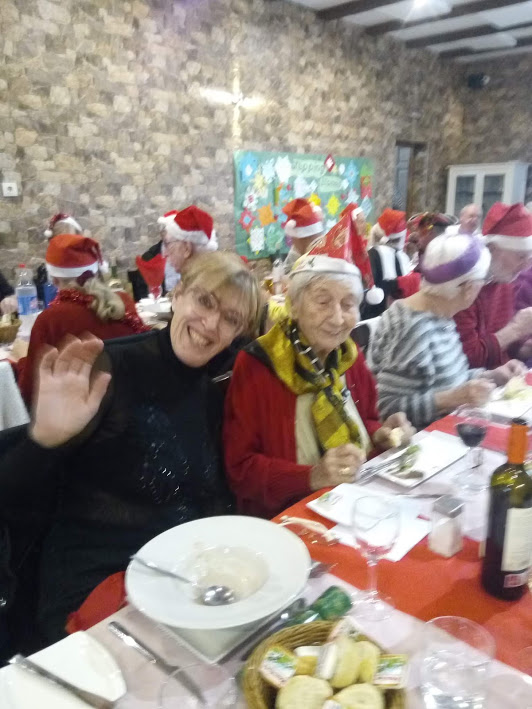 Kerry and Lynne at the group Christmas lunch