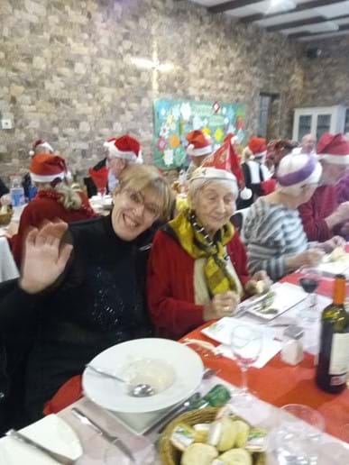 Kerry and Lynne at the group Christmas lunch