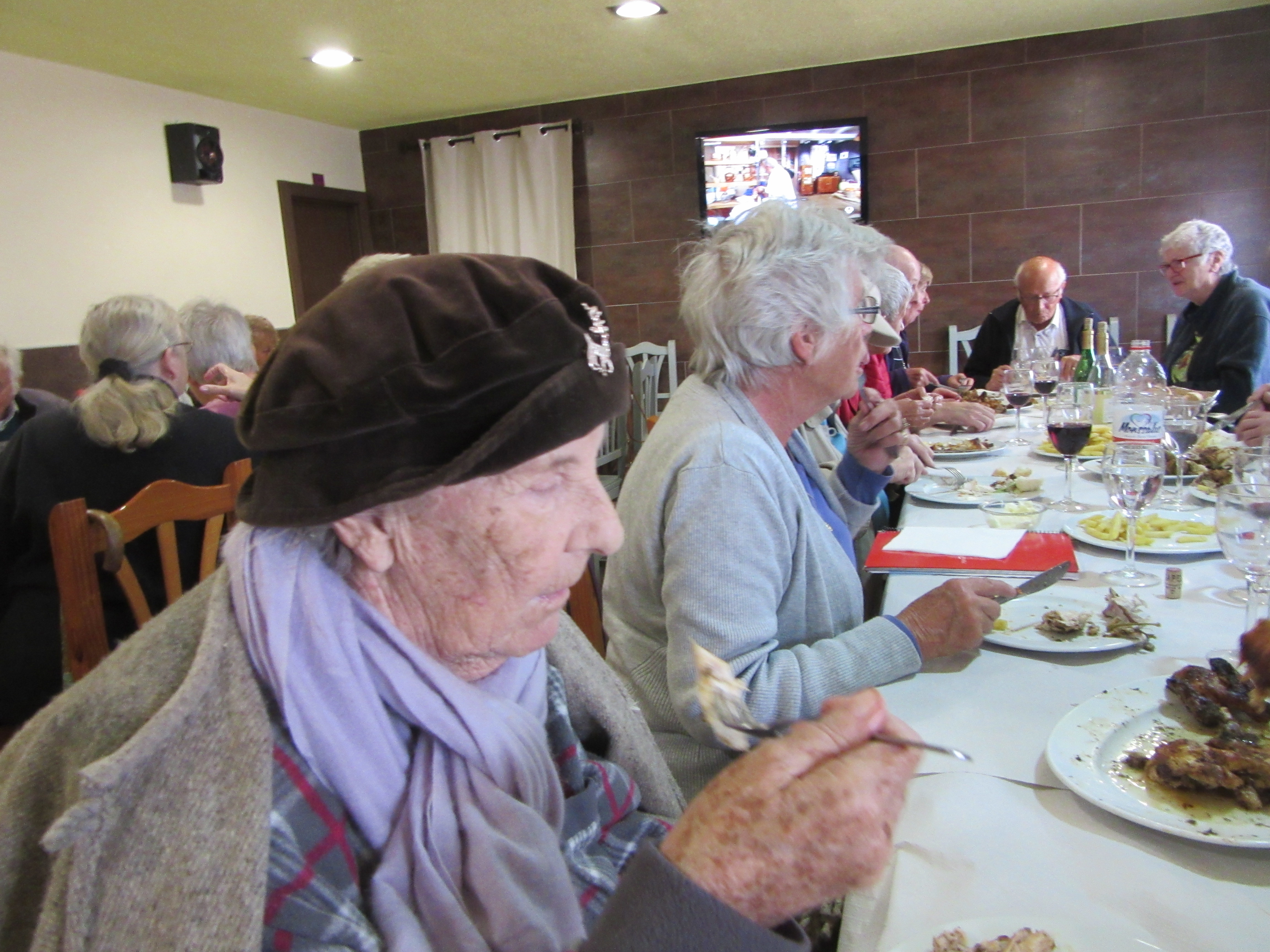 Eleanor enjoying her lunch