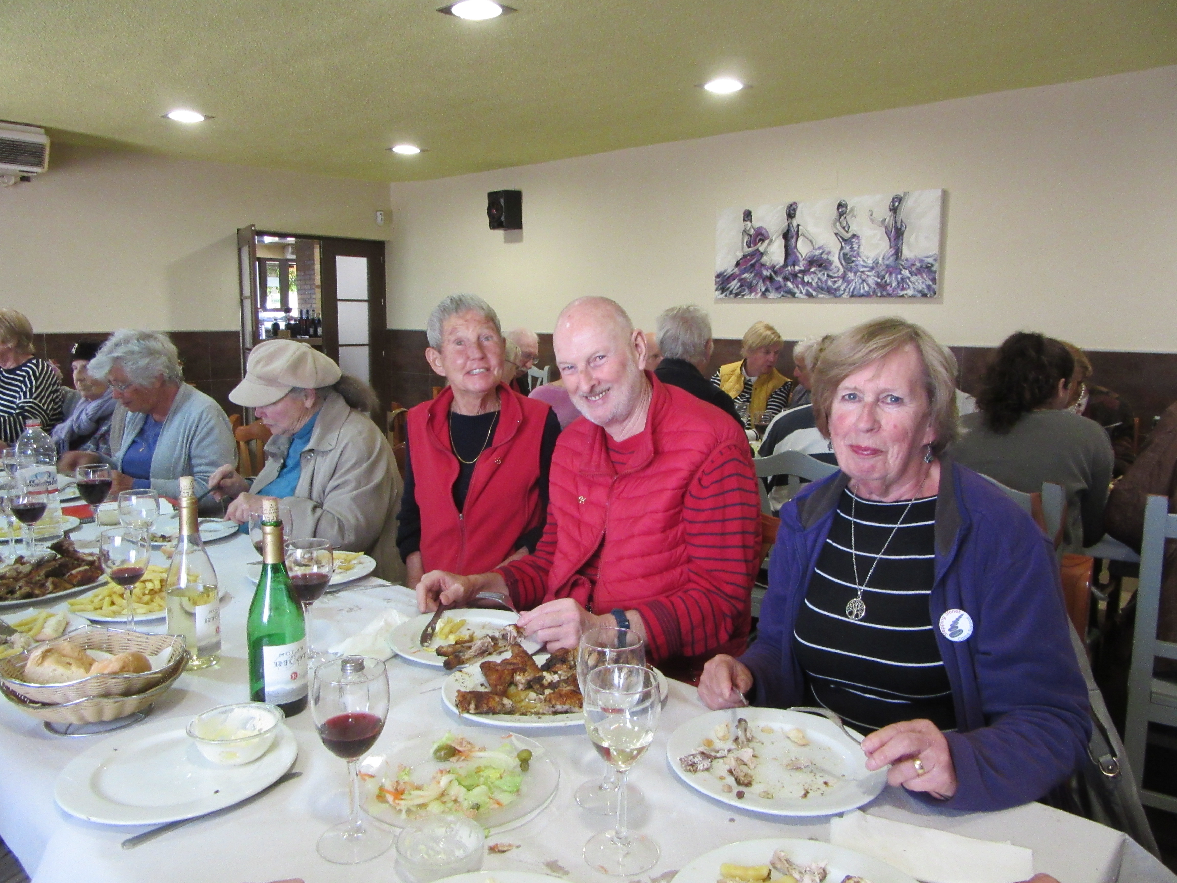 Barb, Malc and Rona at the Chicken Shack.