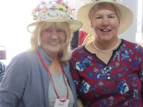 Terri and Robyn-Anne with Easter Bonnets 