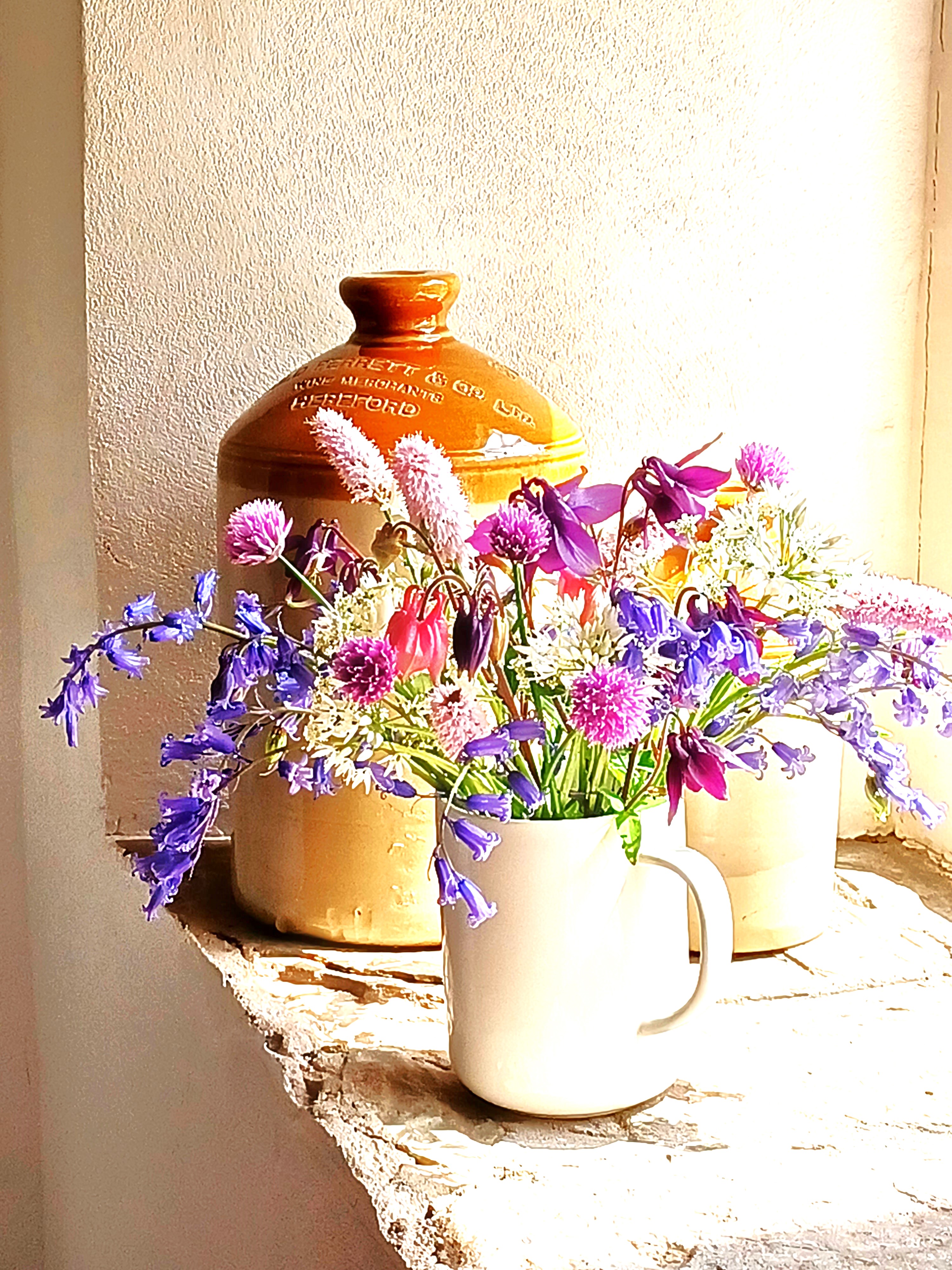 Fresh flowers from the garden for our lovely guests.