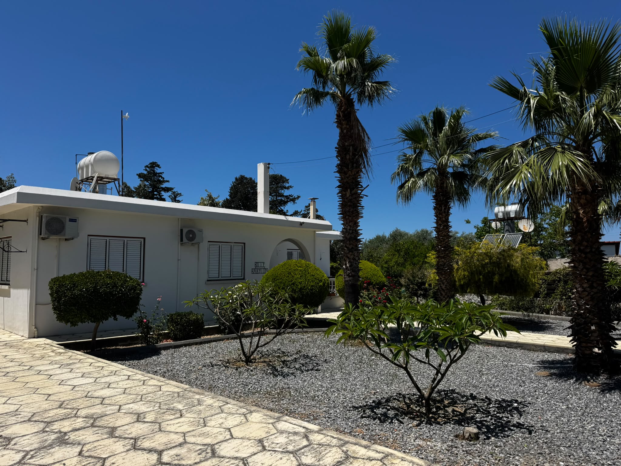 Babylon Villa from the driveway