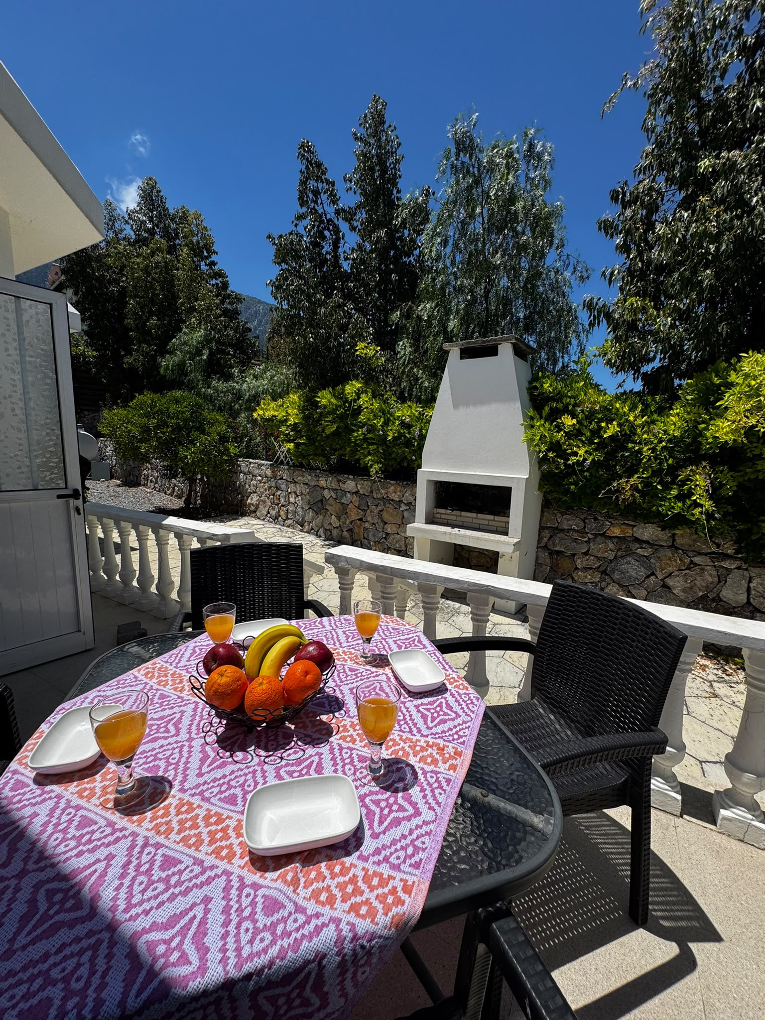 Rear Terrace - A great spot for breakfast 