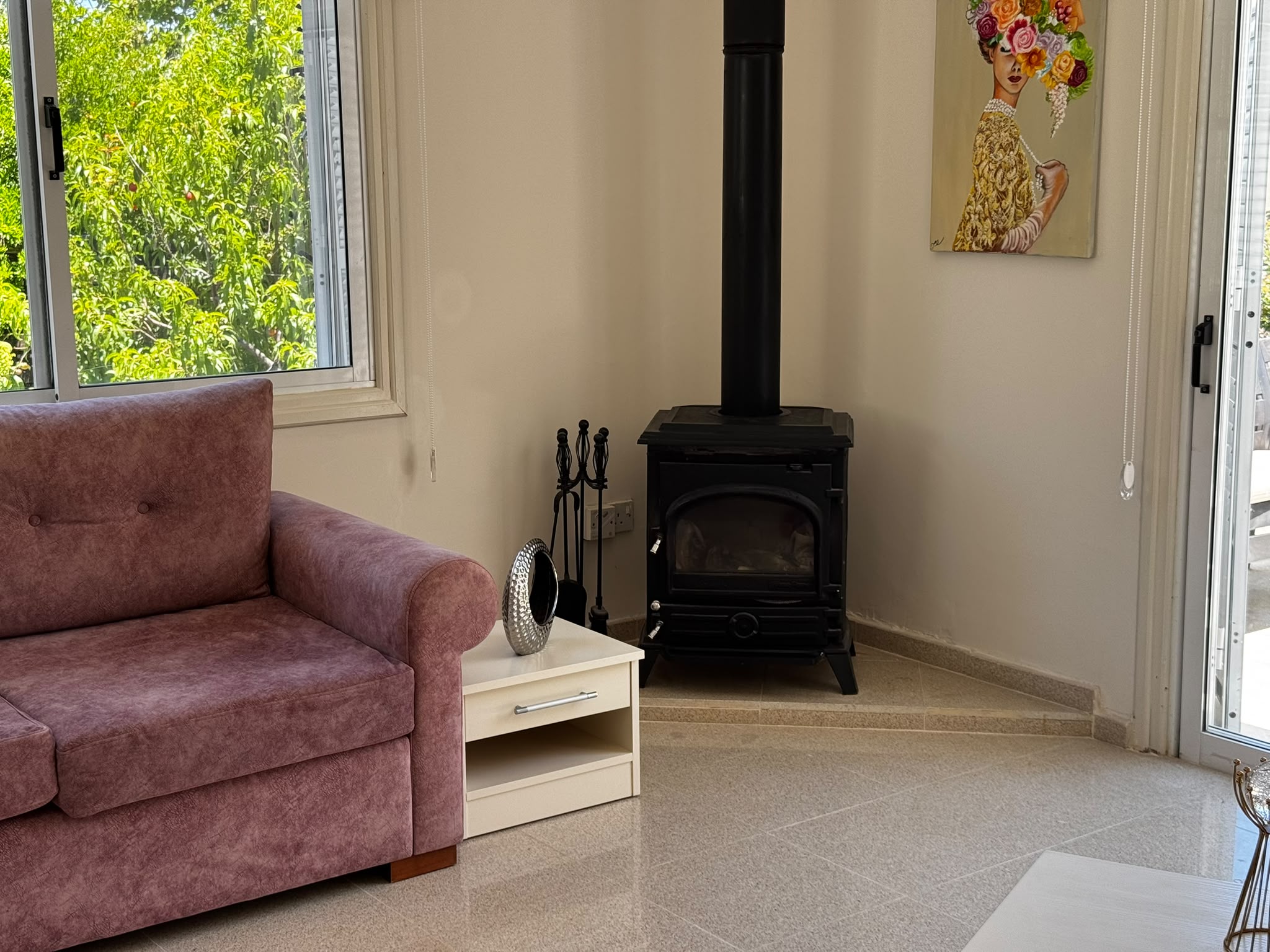 Living Area wood burner - for the winter months