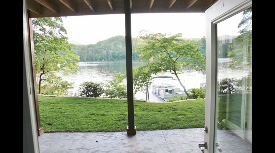 Lower floor covered patio