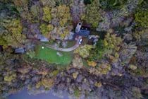 Autumnal drone shot