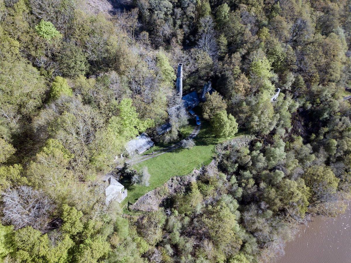 The Count House & Smithy from above (copyright Keith Savory)