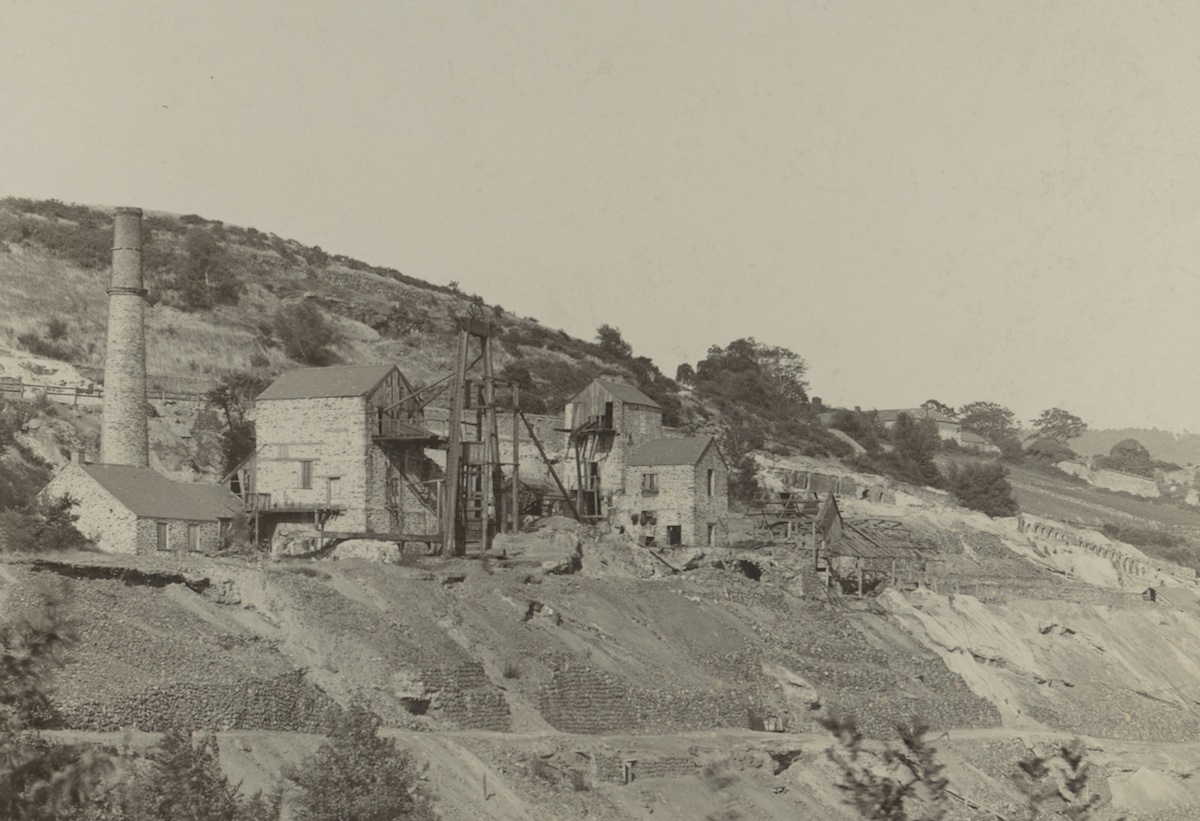 Okel Tor Mine circa 1890 - shortly after the mine closed