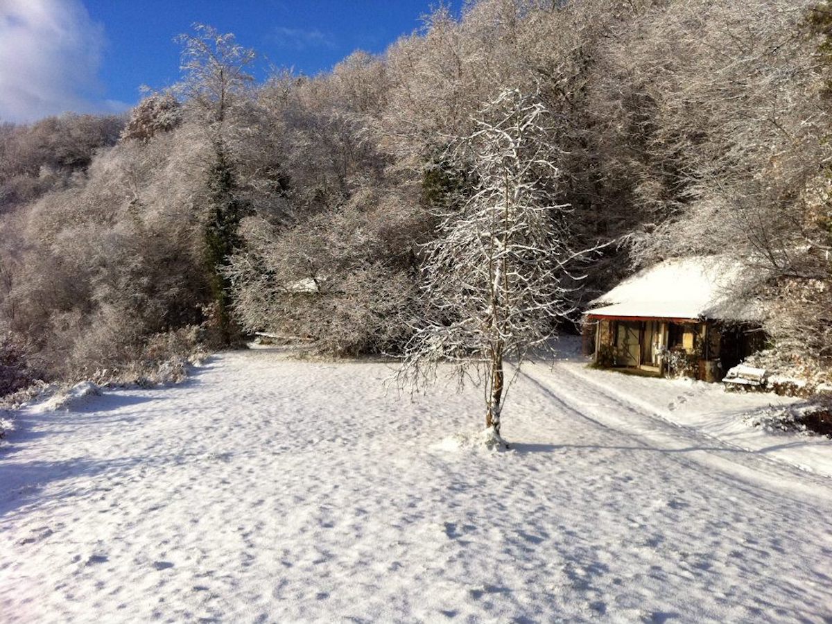 Smithy in the snow