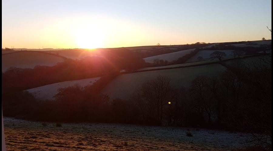 Sunrise over the valley