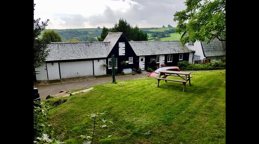 Far reaching views from the front lawn where guests can enjoy a BBQ