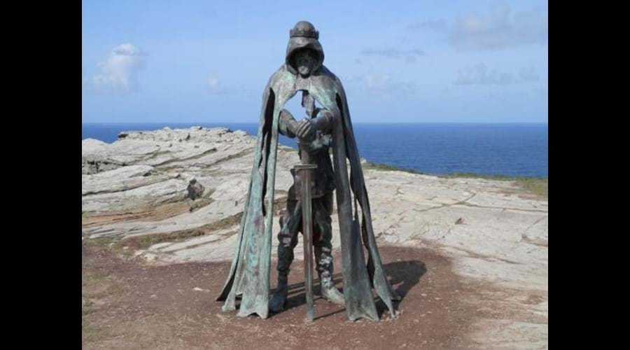 King Arthur of Tintagel 25 minutes drive away