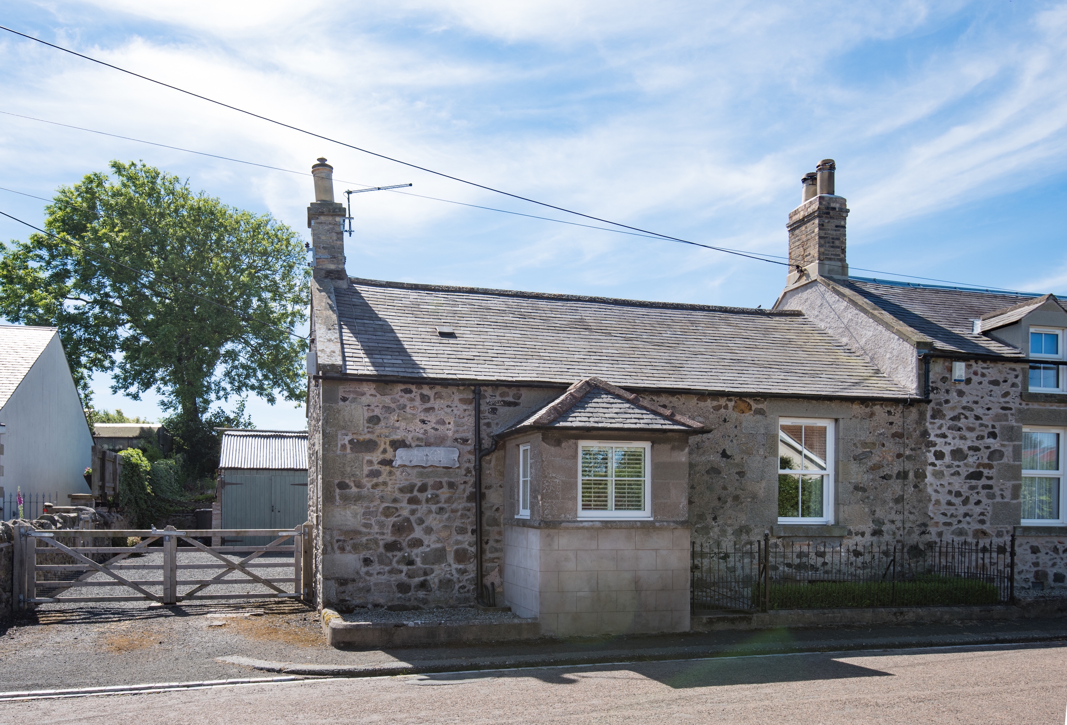 Built in the 1860s our single-storey, stone-built cottage sits on a quiet road in the peaceful village of Branxton.