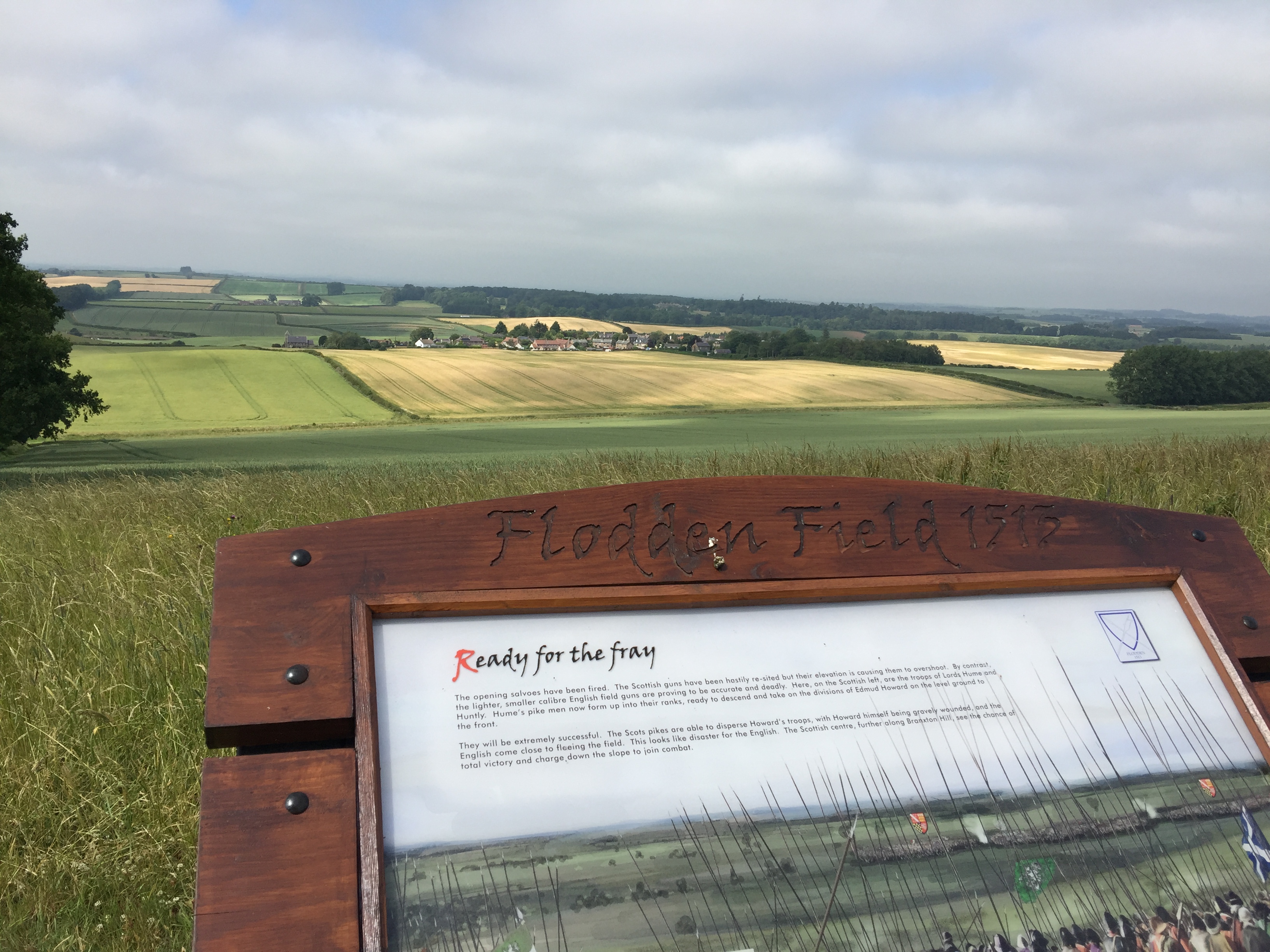 The walk around the battlefield site is extremely well sign-posted with interpretation panels dotted at regular intervals around it