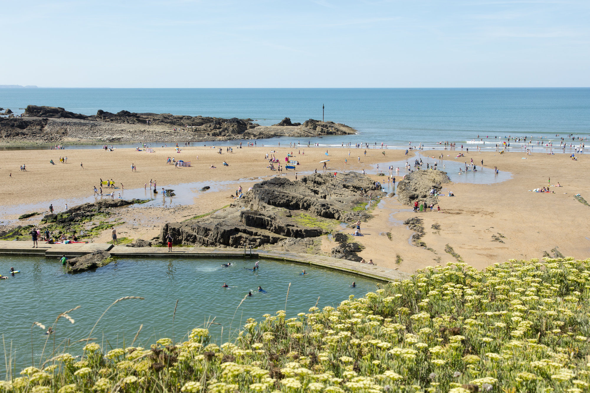 Bude sea pool and Summerleaze beach