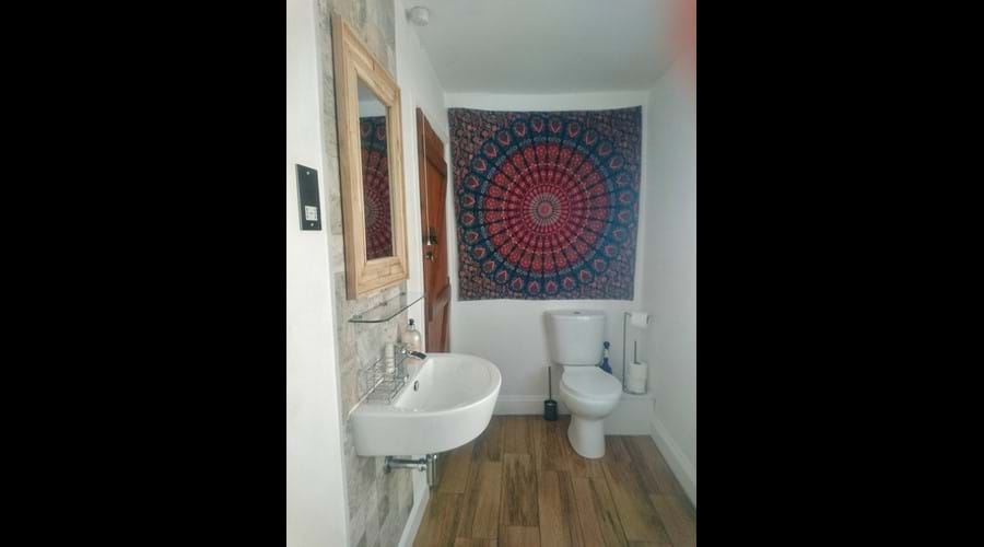 other end of the family bathroom