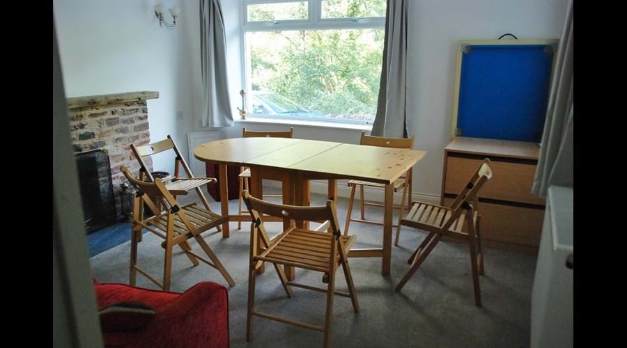 family dining room, games room and dog hotel