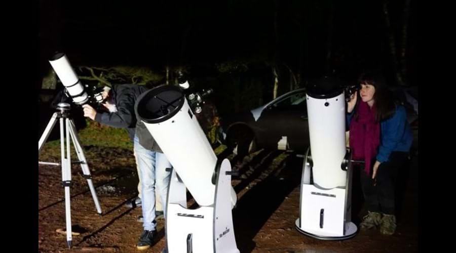 telescopes at the Dark Sky Reserve