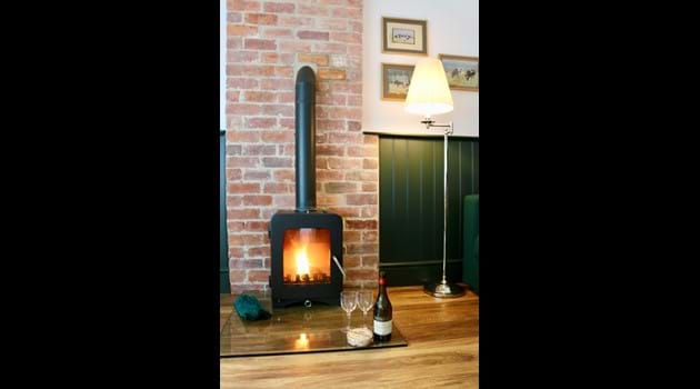 Cosy log-burner for cooler evenings