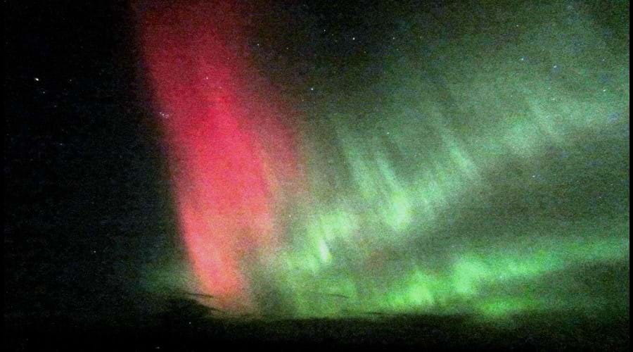Aurora Borealis, the Northern lights are an advantage of the longer winter nights