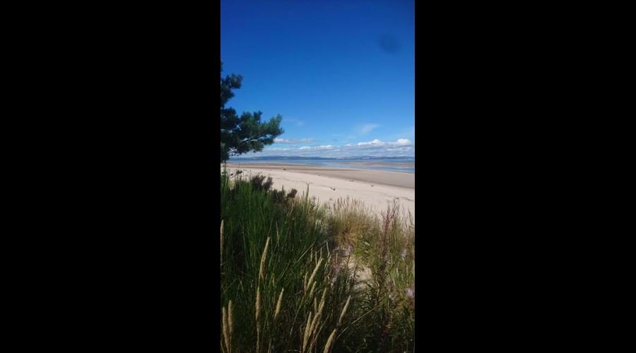 Nairn beach photographed from the sand dunes August 2020 Nairn beach in August 2020 photographed from the sand dunes