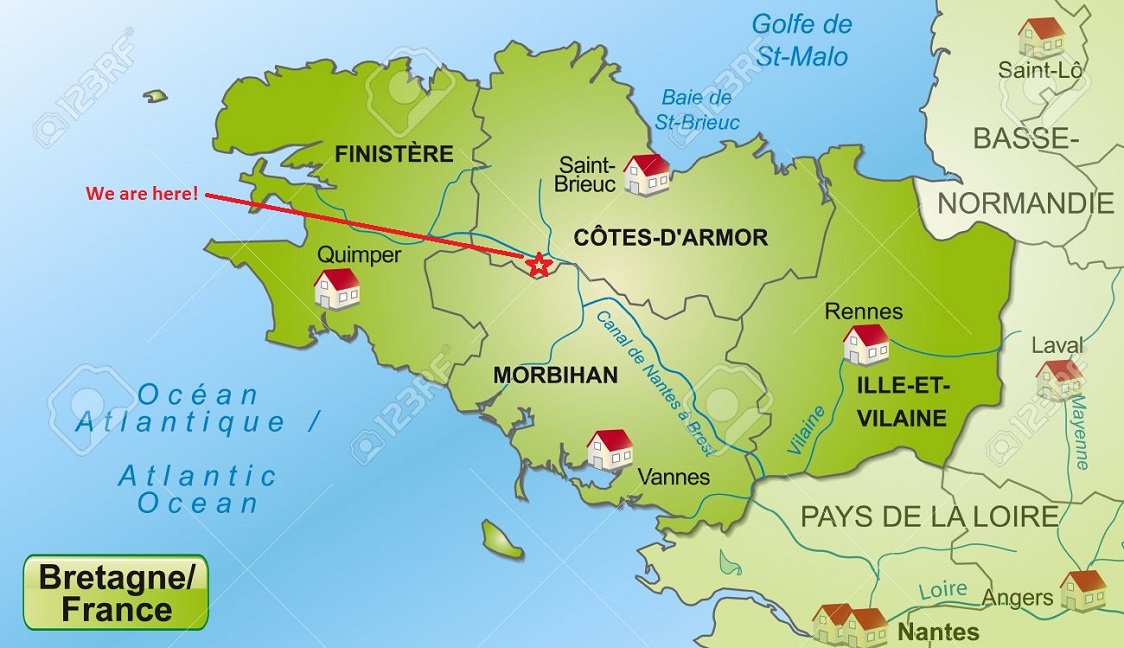 Map Of Brittany 